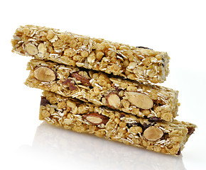 Image showing Healthy cranberry snack bar