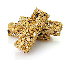 Image showing Healthy cranberry snack bars