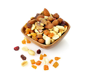 Image showing mixed dried fruit, nuts and seeds