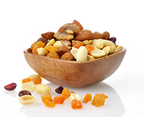 Image showing mixed dried fruit, nuts and seeds