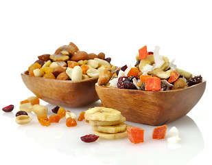 Image showing mixed dried fruit, nuts and seeds