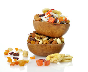 Image showing mixed dried fruit, nuts and seeds