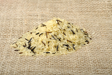 Image showing mixture of purified and wild rice