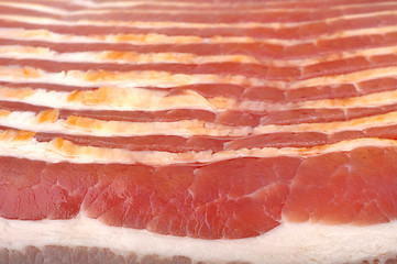 Image showing raw bacon