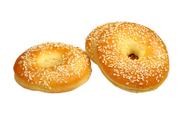 Image showing bagels with sesame