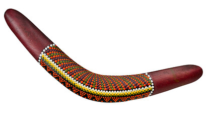 Image showing wooden boomerang