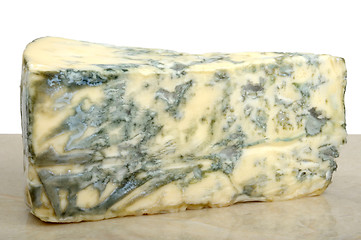 Image showing blue cheese on marble