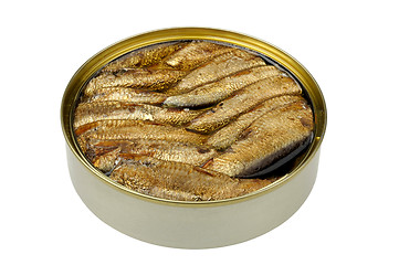 Image showing sprats in a tin