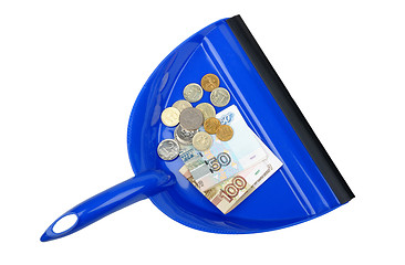 Image showing money to scoop for cleaning