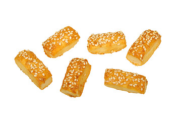 Image showing cookies with sesame seeds