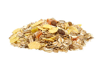 Image showing muesli on white