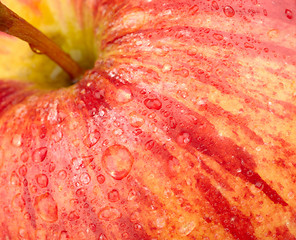 Image showing background of a red apple