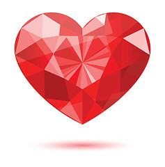 Image showing diamond heart shape