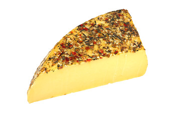 Image showing cheese with herbs