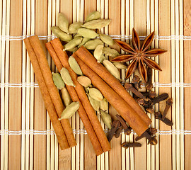 Image showing spices on the mat