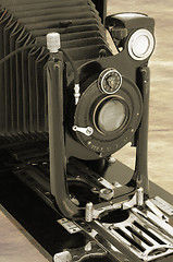 Image showing Authentic old photo camera