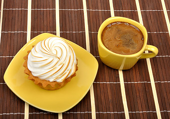 Image showing coffee and cake