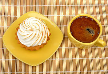 Image showing coffee and cake