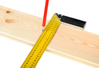 Image showing marking wooden board