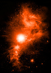 Image showing Stars of a planet and galaxy