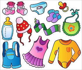 Image showing Baby clothes collection