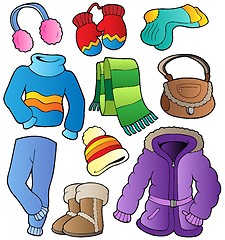 Image showing Winter apparel collection 1