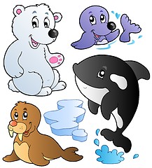 Image showing Wintertime animals collection 1