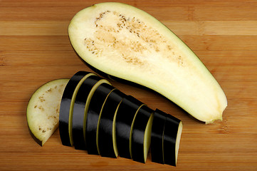 Image showing sliced eggplant