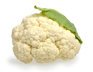 Image showing Cauliflower on a white