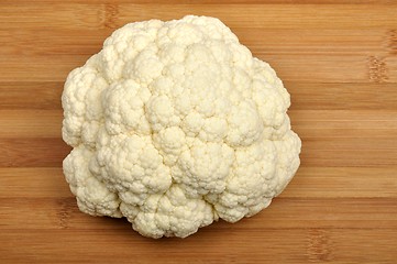 Image showing cauliflower on a cutting board