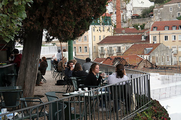 Image showing Café in Alfama, Lisbon