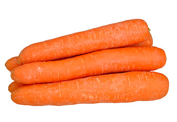 Image showing carrots on a white 