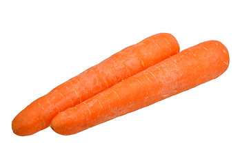 Image showing carrots on a white 