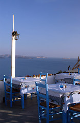 Image showing restaurant greek islands