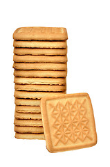 Image showing pile of biscuits