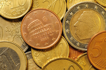 Image showing Euro cent coin currency