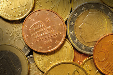 Image showing Euro cent coin currency