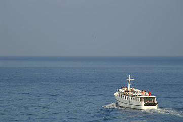 Image showing A boat in a port