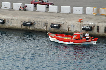 Image showing Boat in a port