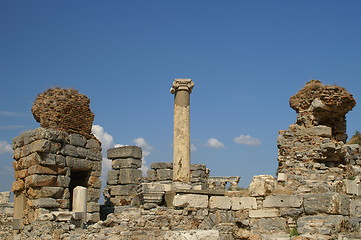 Image showing Greek ancient column and remains