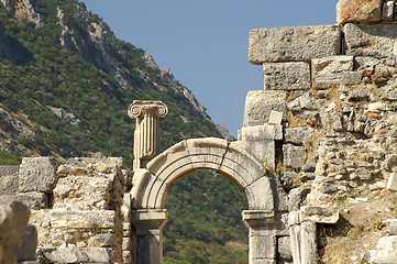 Image showing ancient ruins in Ephesus