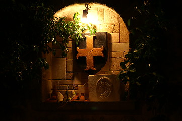 Image showing a cross in the rhodes castle