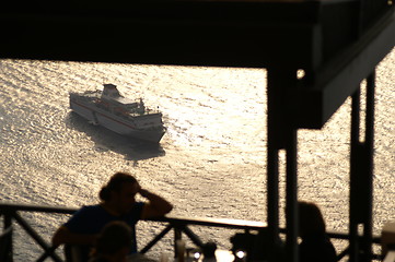 Image showing Romantic cafe on an island