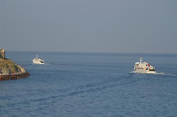 Image showing cruise ship in a port