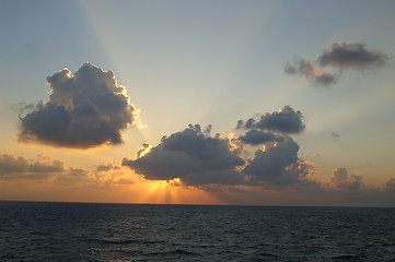 Image showing Beautifull sea sunset