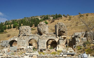 Image showing ancient ruins in Ephesus