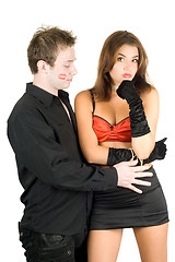 Image showing talking couple