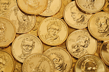 Image showing Gold $1 Coins