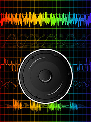 Image showing Rainbow disco background