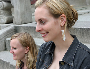 Image showing Portrait of two girls